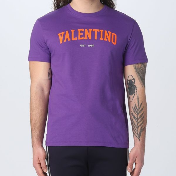 Valentino Garavani Logo T-shirt Paars