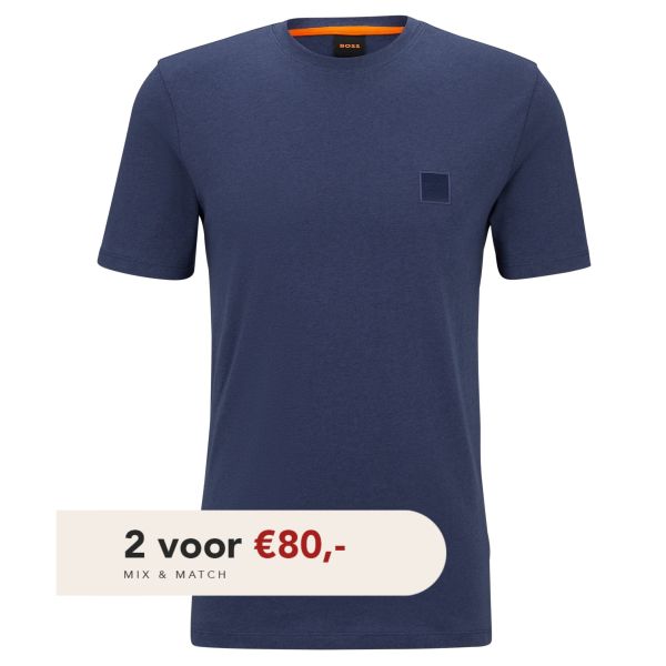 Boss Tales T-shirt Donker Blauw