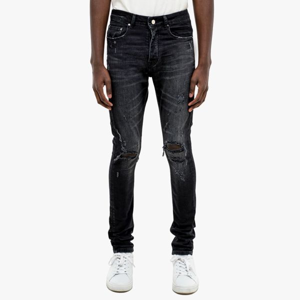 Flâneur Trasher Denim Jeans Zwart