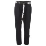 Off-White Slim Low Crotch Broek Zwart