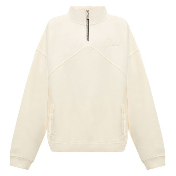 Rhude Quarter Zip Sweater Off White