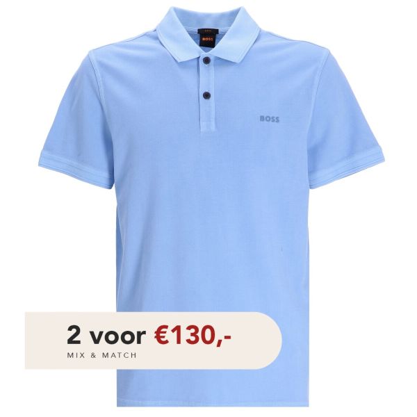 Boss Prime Polo Blauw