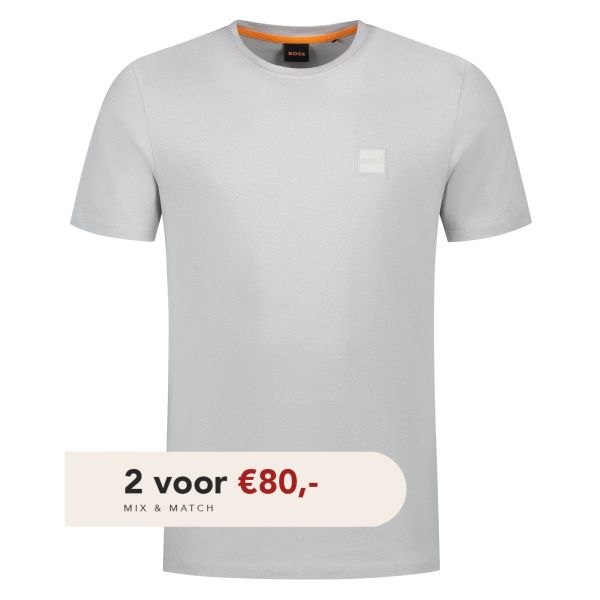 Boss Tales T-shirt Licht Grijs