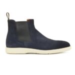 Santoni Detroit Chelsea Boot Navy