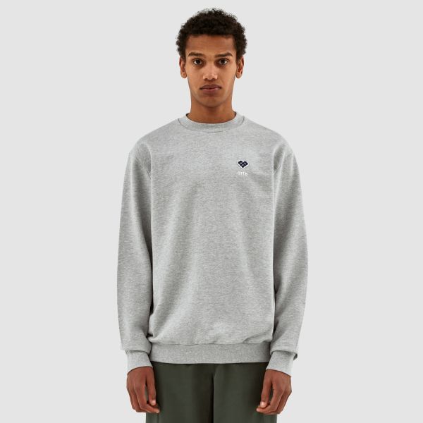 Arte Antwerp Cohen Heart Patch Sweater Grijs