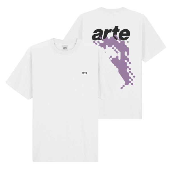 Arte Antwerp Tommy Back Pixel T-shirt Wit