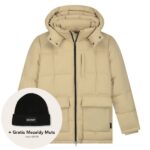 olaf midlong puffer beige