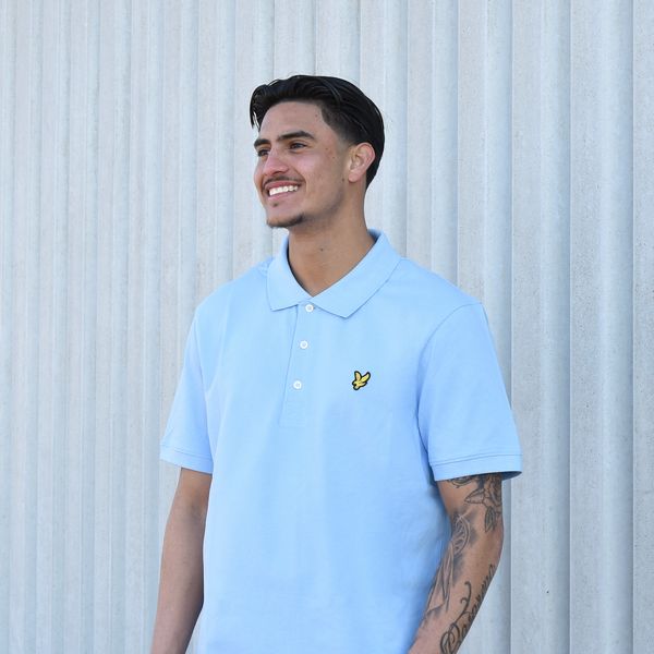 Lyle & Scott Plain Polo Licht Blauw