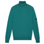 Malelions Knit Turtleneck Sweater Blauw