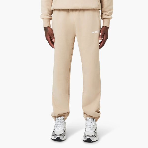 Banlieue Script Trainingsbroek Beige