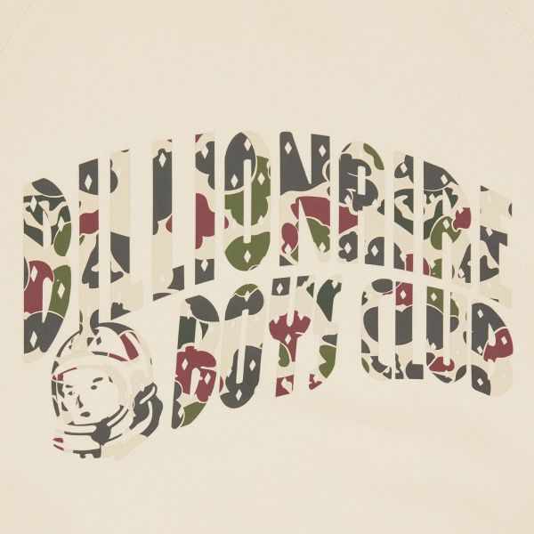 Billionaire Boys Club Duck Camo Arch Logo Sweater Off White