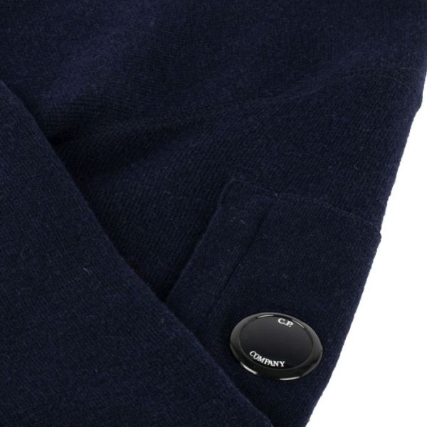 CP Company Lambswool Knitted Sweater Navy