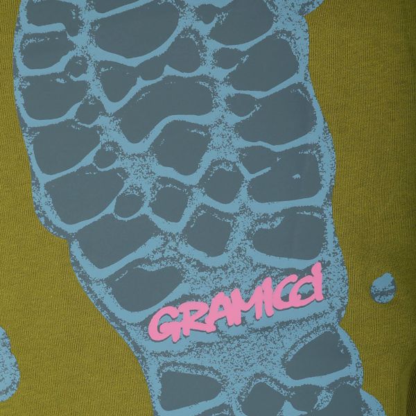 Gramicci Footprints T-shirt Groen