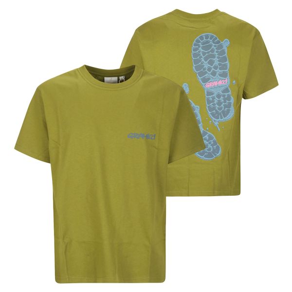 Gramicci Footprints T-shirt Groen