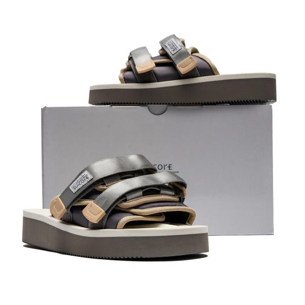Suicoke Moto-Po Slippers Grijs