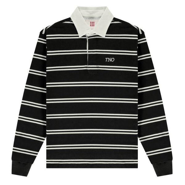 The New Originals Rugby Longsleeve Polo Zwart