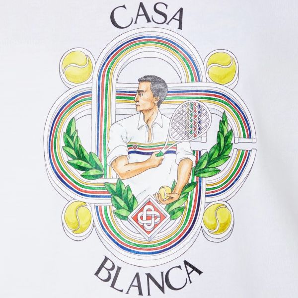 Casablanca Le Joueur T-shirt Wit