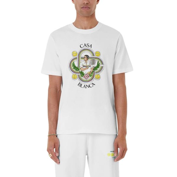 Casablanca Le Joueur T-shirt Wit