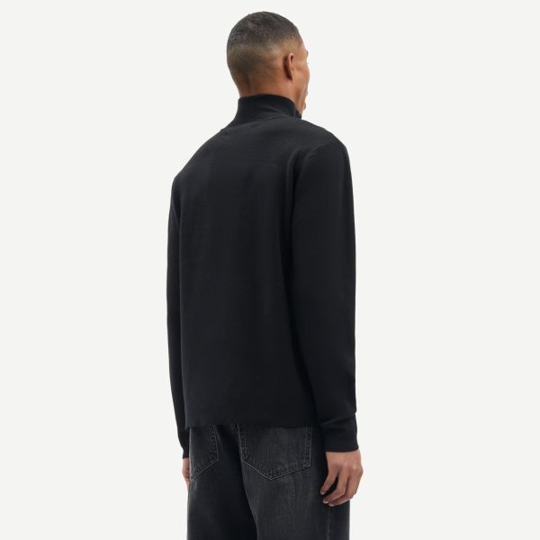 Samsøe Samsøe Gunan Turtle Neck Zip Sweater Zwart