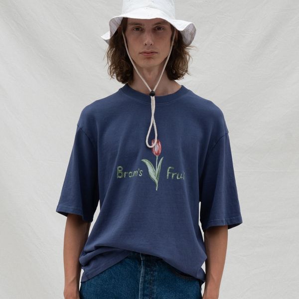 Bram's Fruit Tulip Aquarel T-shirt Blauw