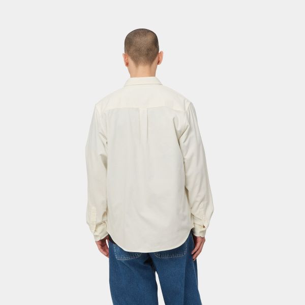 Carhartt Madison Cord Overshirt Off White