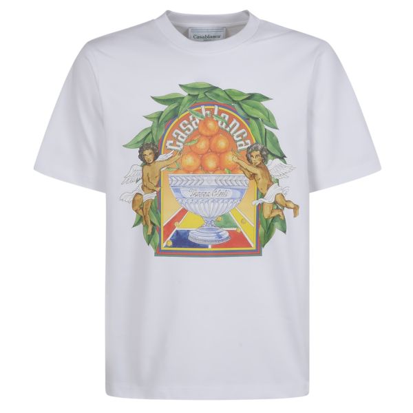 Casablanca Triomphe D'Orange T-shirt Wit
