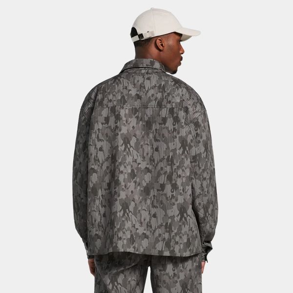 Daily Paper Adetola Community Relaxed Overshirt Donker Groen