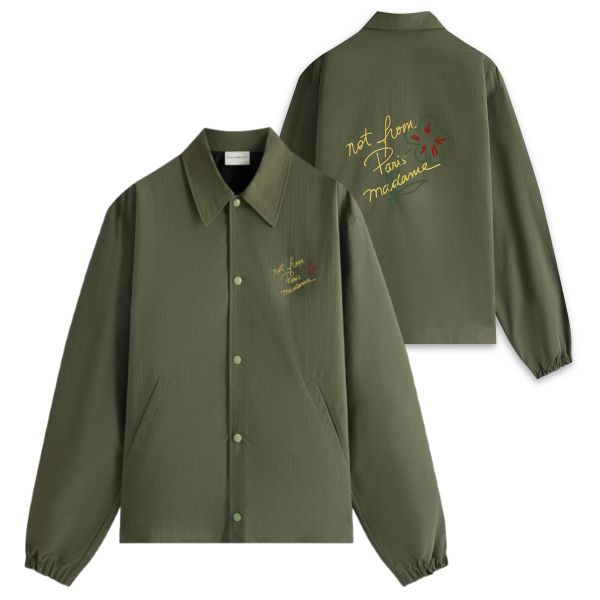 Drôle De Monsieur Slogan Esquisse Vest Donker Groen