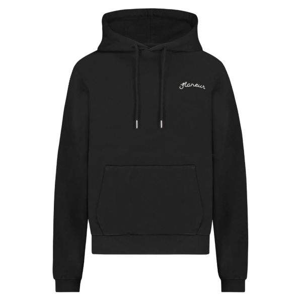 Flâneur Signature Hoodie Zwart