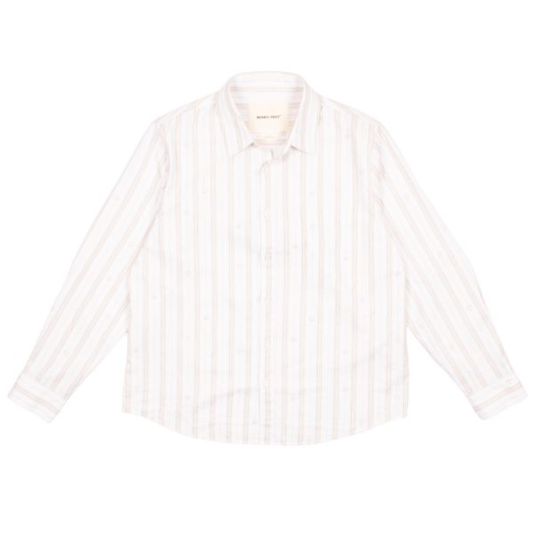 Bram's Fruit Lemon Pattern Overhemd Wit/Beige