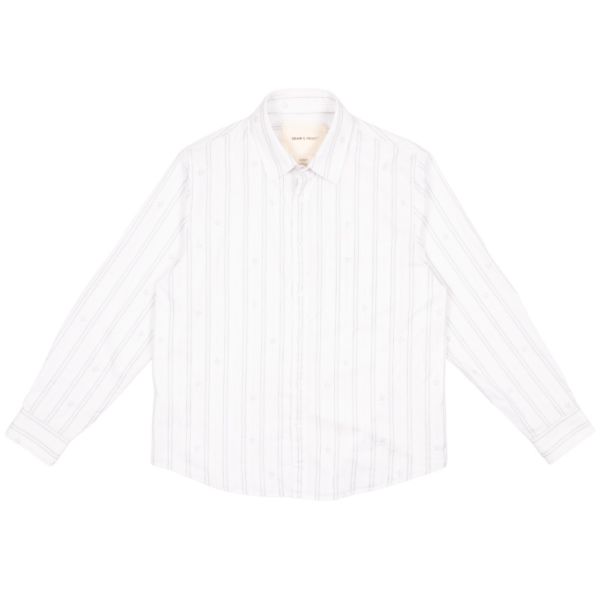 Bram's Fruit Lemon Pattern Overhemd Wit/Blauw