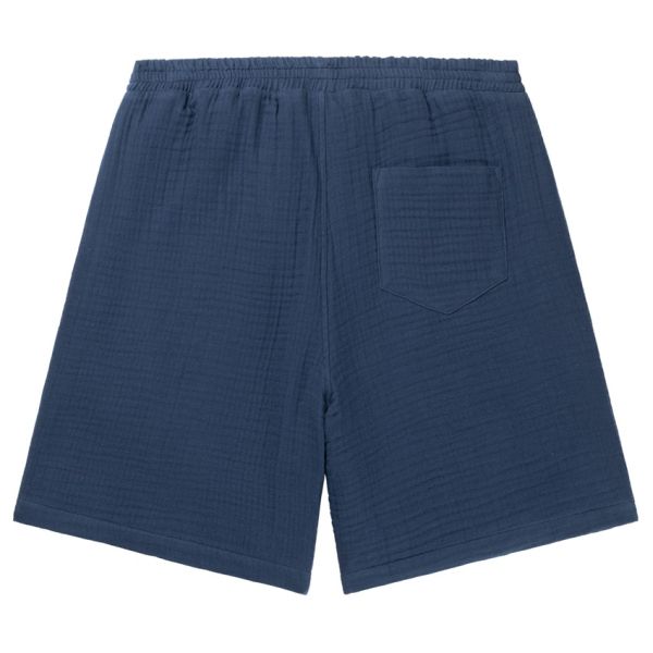 Daily Paper Enzi Seersucker Korte Broek Blauw