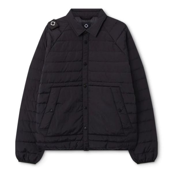 Ma.strum Down Overshirt Zwart