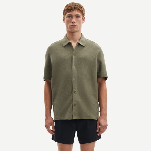 Samsøe Samsøe Kvistbro Overhemd Donker Groen