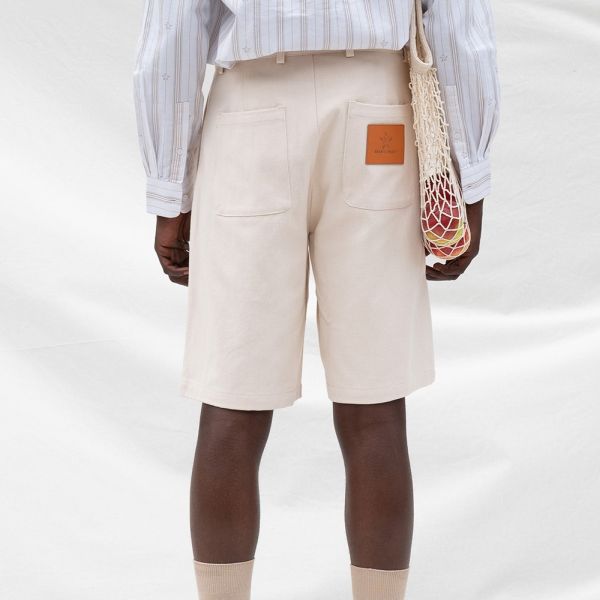Bram's Fruit Twill Korte Broek Off White