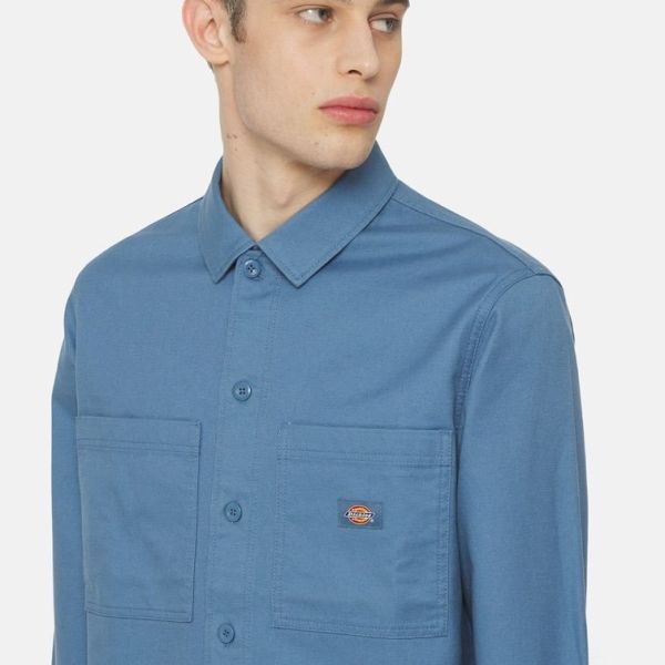Dickies Florala Overshirt Blauw