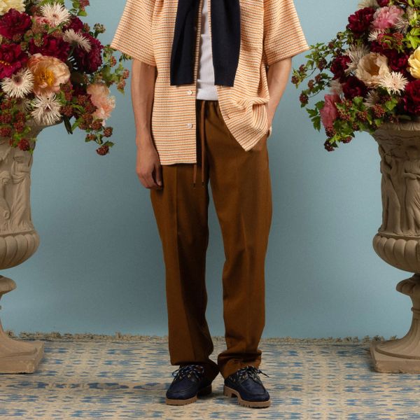 Drôle De Monsieur Le Pantalon Droit Bruin