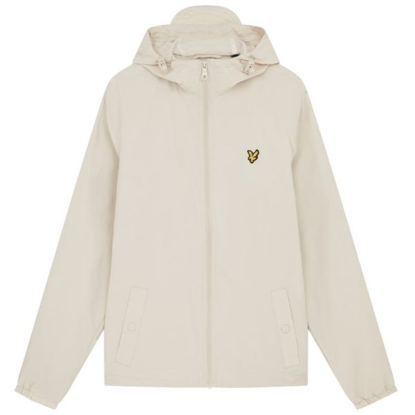Lyle & Scott Zip Through Hooded Jack Beige