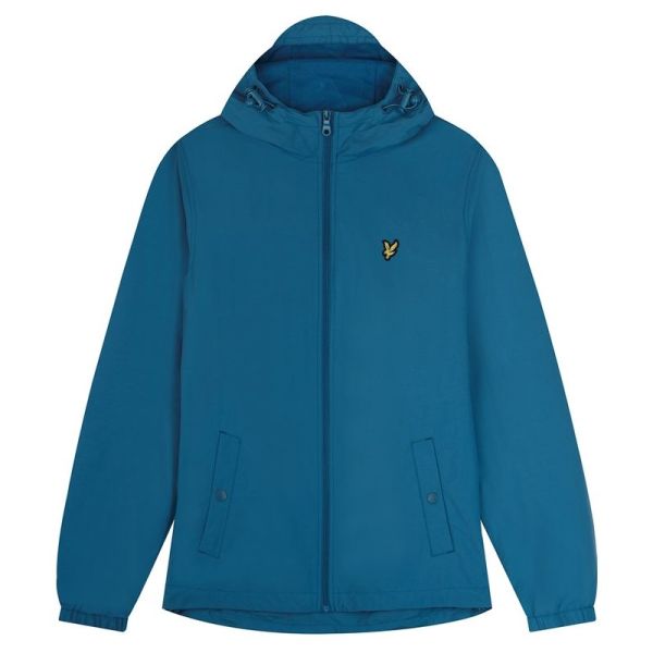 Lyle & Scott Zip Through Hooded Jack Blauw