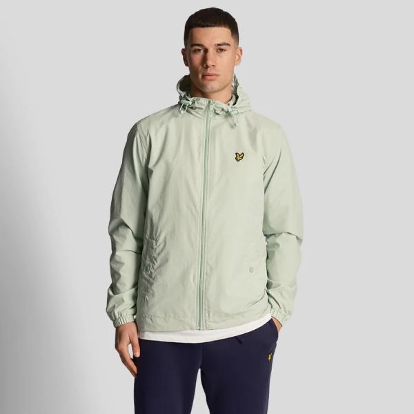 Lyle & Scott Zip Through Hooded Jack Mint