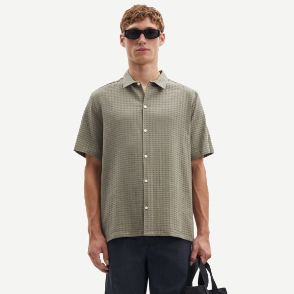 Samsøe Samsøe Avan Overhemd Donker Groen