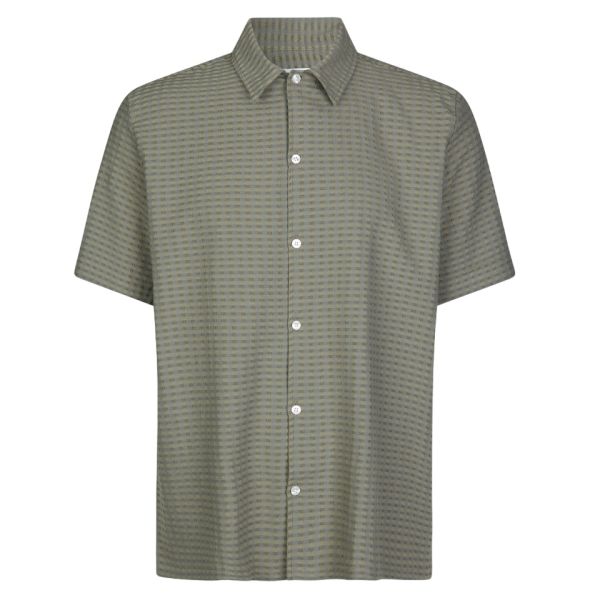 Samsøe Samsøe Avan Overhemd Donker Groen