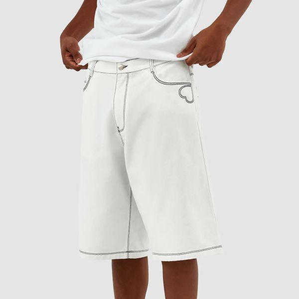 Arte Antwerp Silvain Heart Detail Korte Broek Wit