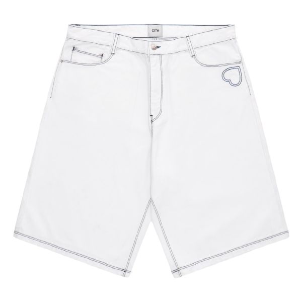 Arte Antwerp Silvain Heart Detail Korte Broek Wit