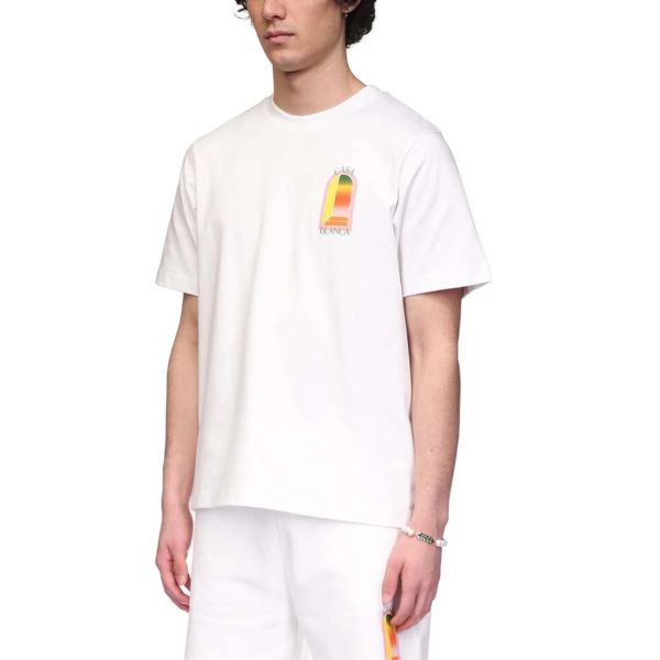 Casablanca Gradient L'Arche T-shirt Wit