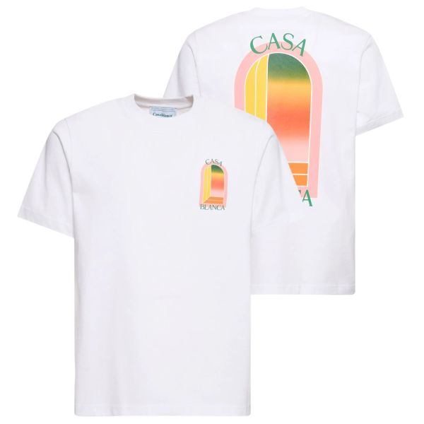 Casablanca Gradient L'Arche T-shirt Wit