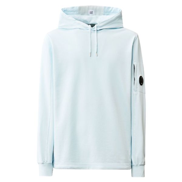 CP Company Light Fleece Hoodie Licht Blauw