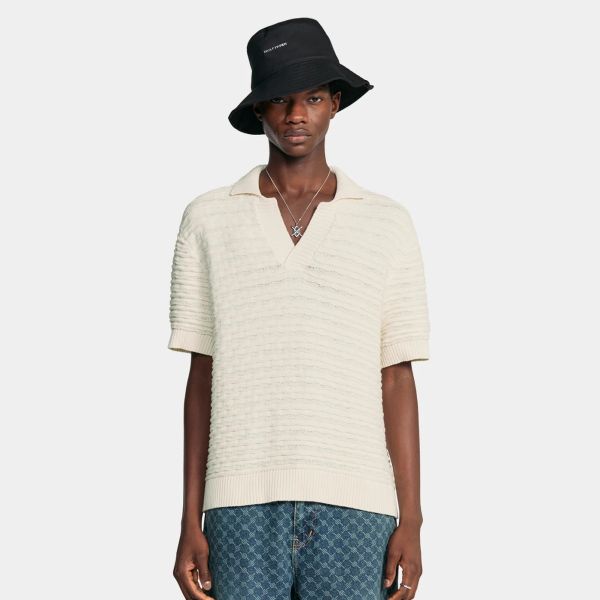 Daily Paper Jabir Knit Polo Off White