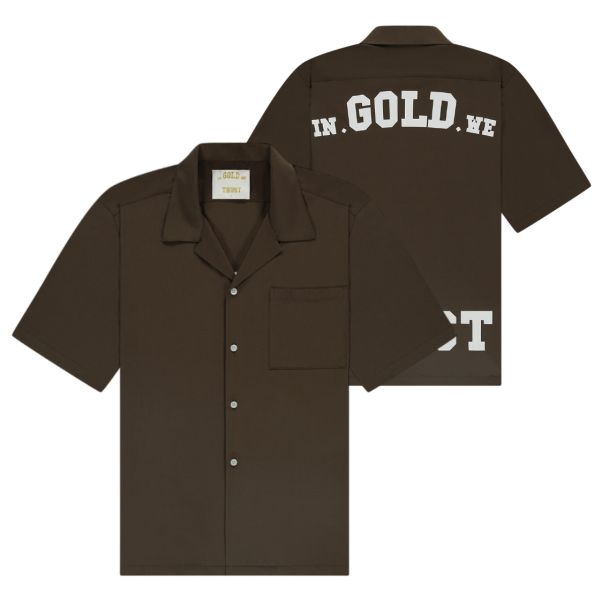 In Gold We Trust The Beach Overhemd Donker Groen
