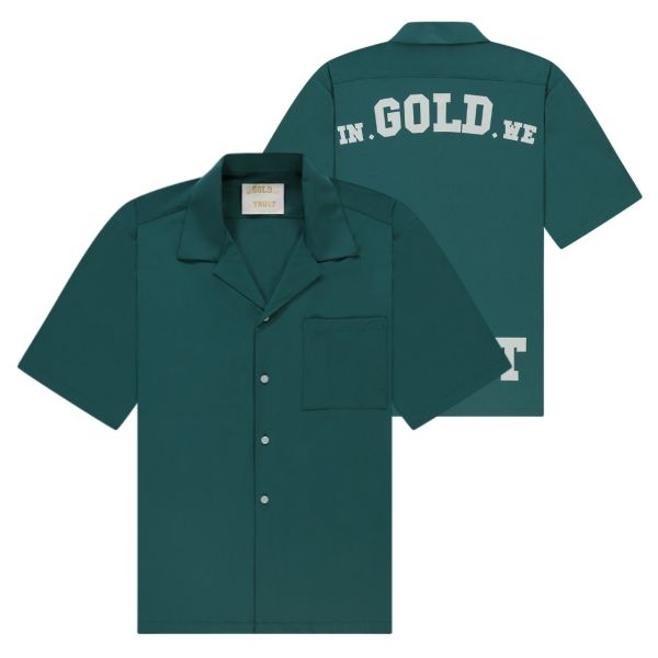 In Gold We Trust The Beach Overhemd Turquoise